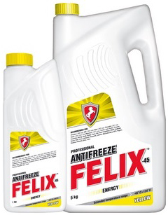 АНТИФРИЗ Yellow(жёл) G12+ FELIX ENERGY-45 1кг 00248