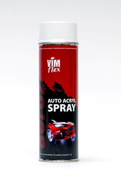 AUTO ACRIL 500 ML GLOSS WHITE - Автомобильная акриловая краска в спрее глянцево-белая.72960