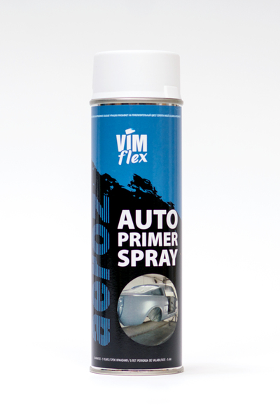 AUTO PRIMER 500 ML WHITE - Автомобильная акриловая грунтовка в спрее белая.74346