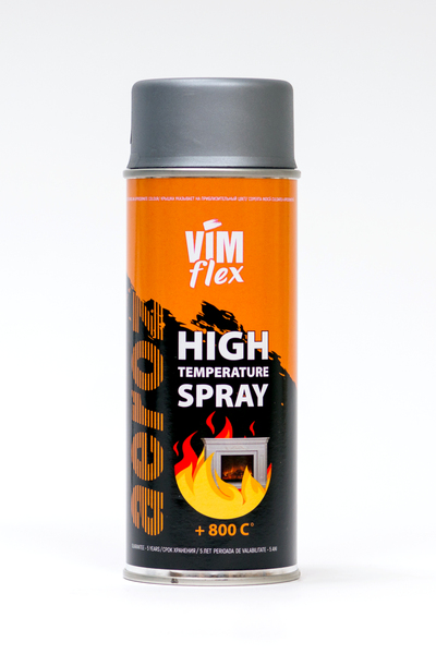 SPRAY VIMFLEX HIGH TEMP. SILVER - Высокотемпературная краска в спрее серебристая 72700