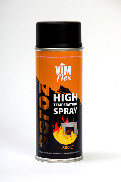 72663 SPRAY VIMFLEX HIGH TEMP. ANTHRACITE - Высокотемпературная краска в спрее антрацитовая. 