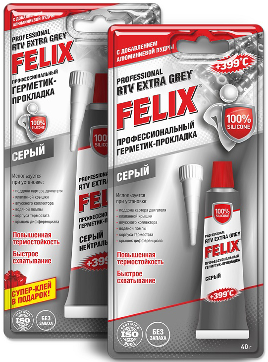 ГЕРМЕТИК Прок.(серый) GREY-40g FELIX 2501060