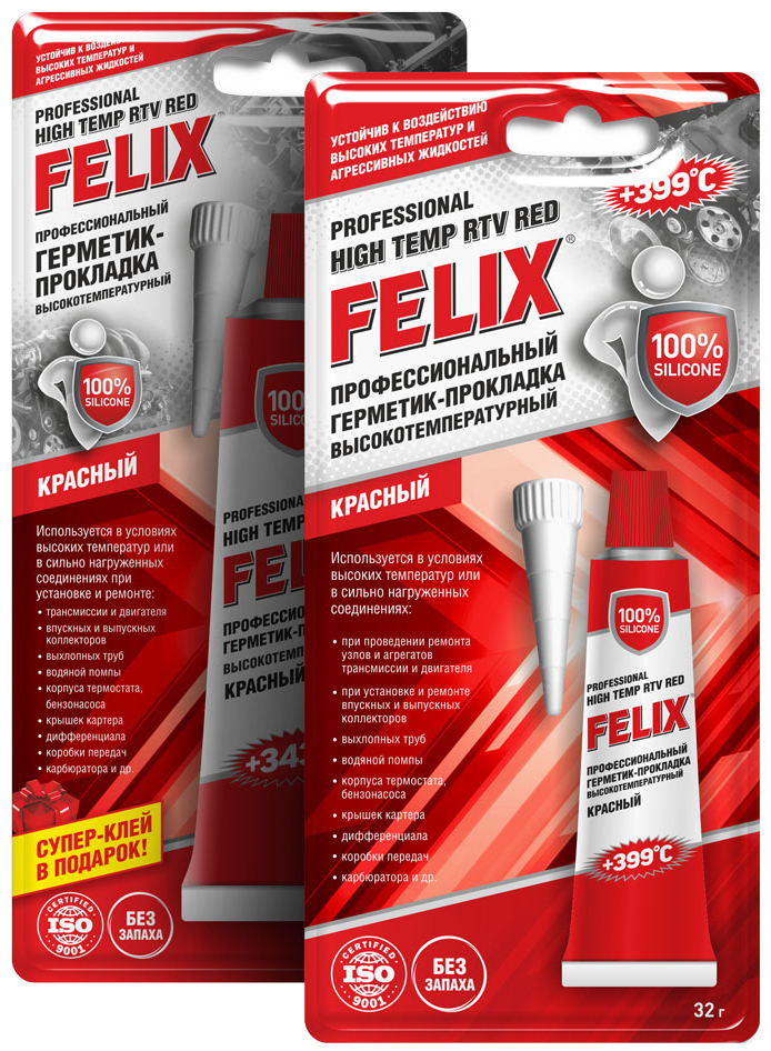 ГЕРМЕТИК Прок.(красн) RED-32g FELIX 2501064