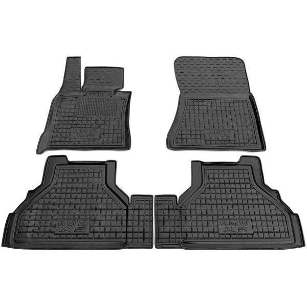 Коврики в салон BMW X5 (E70) 2007- резиновые, чёрные (AVTO-Gumm)